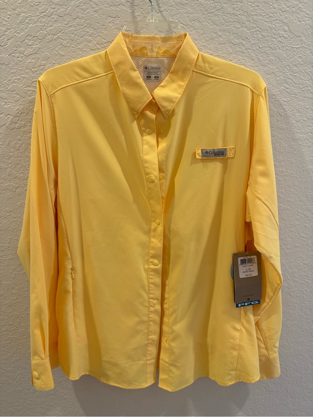 Columbia Women’s Sunny Yellow Button-Down Performance Shirt